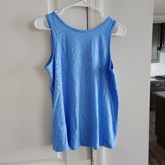 Life is Good Cornflower Blue Textured 'Optimist' Retro Tank - Picture 4 of 6